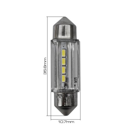 Bulbs Masuma, Festoon C10W (SV8,5, T10x37) 12V 10W (LED), L742