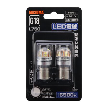 Bulbs Masuma, R5W (BA15s, G18) 12V 5W (LED) single pin, L750