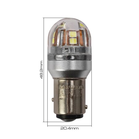 Bulb LED Masuma P21/5W (BAY15d, S25) 12V 21/5W BAY15d (LED) bi-pin, L760