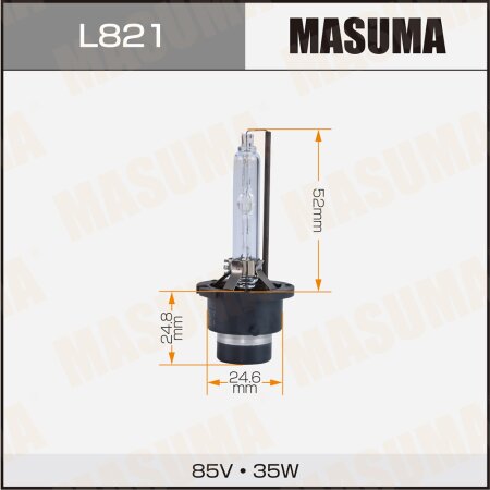 Лампа ксеноновая Masuma STANDARD GRADE D2S 12V 4300k 35W 3200Lm, L821
