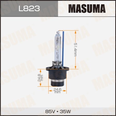 Лампа ксеноновая Masuma WHITE GRADE D2S 12V 5000k 35W 3800Lm, L823