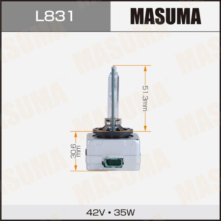 Лампа ксеноновая Masuma STANDARD GRADE D3S 42V 4300k 35W 3200Lm, L831