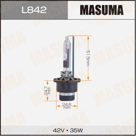 Лампа ксеноновая Masuma STANDARD GRADE D4R 12V 4300k 35W 3200Lm, L842