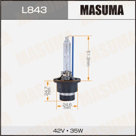 Лампа ксеноновая Masuma WHITE GRADE D4S 12V 5000k 35W 3800Lm, L843