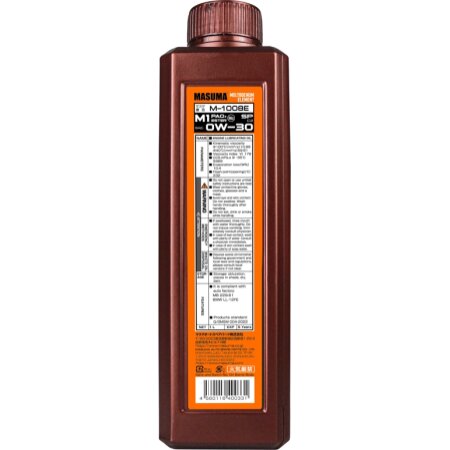 Масло моторное MASUMA 0W30 M1 SP/C2 универсальное, синтетика 1л, M-1008E