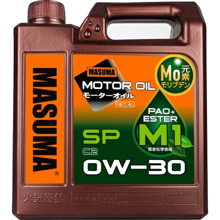 Масло моторное MASUMA 0W30 M1 SP/C2 универсальное, синтетика 4л, M-1009E