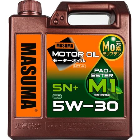 Масло моторное MASUMA 5W30 M1 SN+/C3 универсальное, синтетика 4л, M-1013E