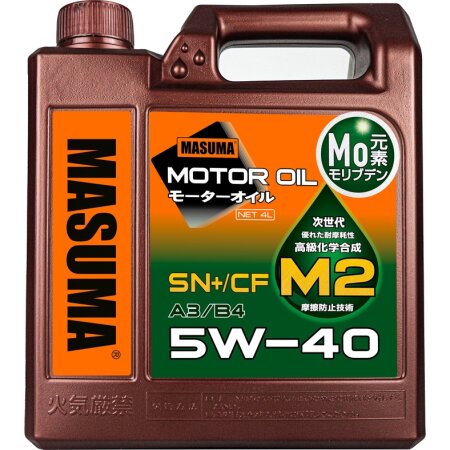 Масло моторное MASUMA 5W40 M2 SN+/CF/A3B4 универсальное, синтетика 4л, M-2005E