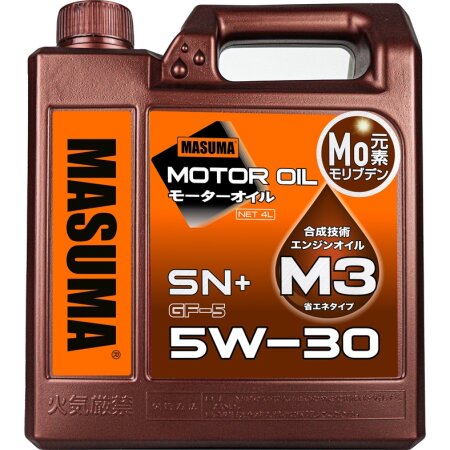 Масло моторное MASUMA 5W30 M3 SN+/GF-5 бензин, полусинтетика 4л, M-3001E