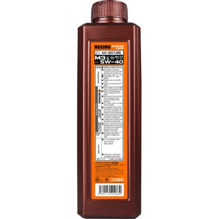 Масло моторное MASUMA 5W40 M3 SN/CF/A3B4 универсальное, полусинтетика 1л, M-3012E