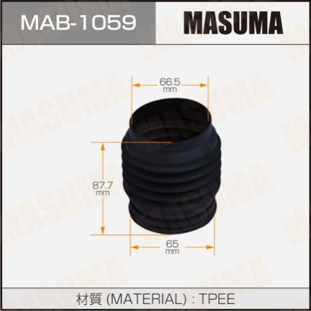 Shock absorber boot Masuma (plastic), MAB-1059