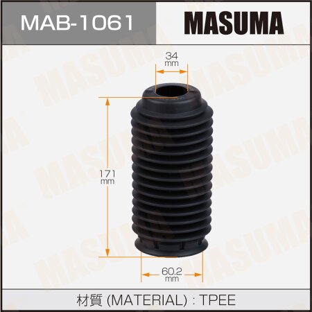 Shock absorber boot Masuma (plastic), MAB-1061