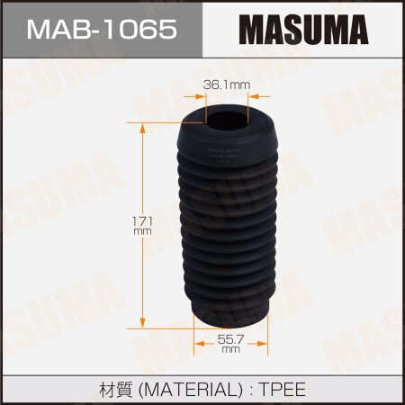 Shock absorber boot Masuma (plastic), MAB-1065