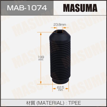 Shock absorber boot Masuma (plastic), MAB-1074