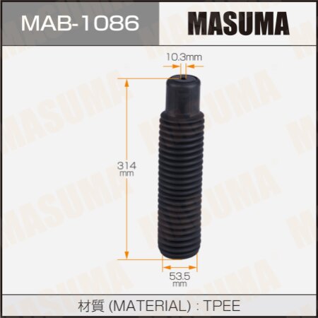 Shock absorber boot Masuma (plastic), MAB-1086