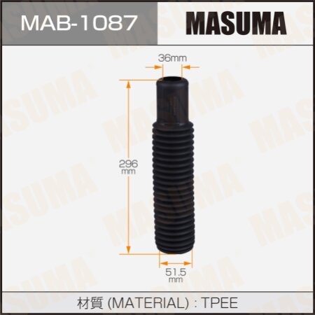 Shock absorber boot Masuma (plastic), MAB-1087