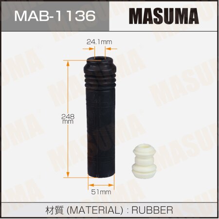 Пыльник амортизатора Masuma (резина), MAB-1136