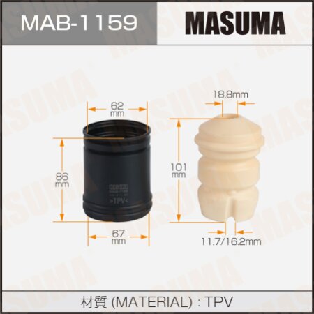 Пыльник с отбойником амортизатора Masuma (резина), MAB-1159
