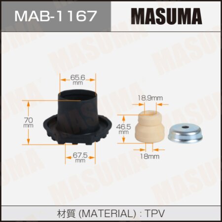 Пыльник с отбойником амортизатора Masuma (резина), MAB-1167