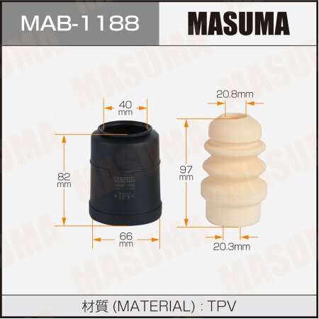 Пыльник с отбойником амортизатора Masuma, MAB-1188