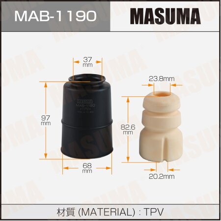 Пыльник с отбойником амортизатора Masuma (пластик), MAB-1190