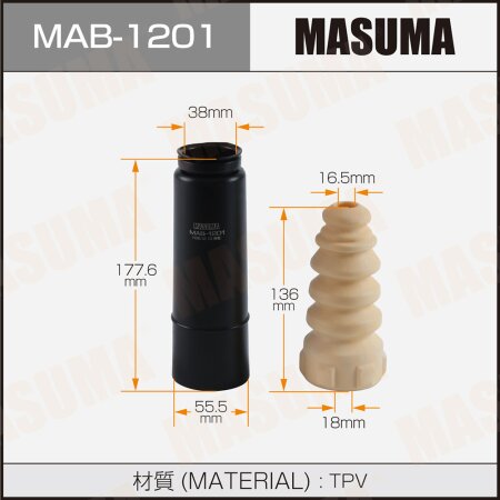 Пыльник с отбойником амортизатора Masuma (пластик), MAB-1201