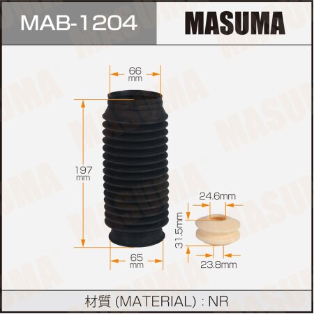 Пыльник с отбойником амортизатора Masuma (резина), MAB-1204