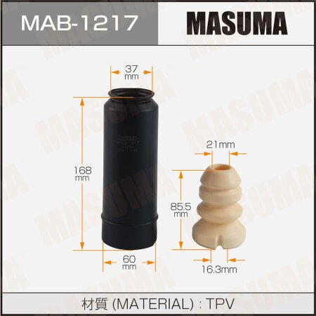Пыльник с отбойником амортизатора Masuma (пластик), MAB-1217