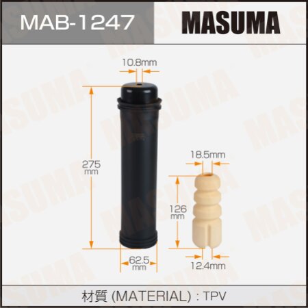 Пыльник с отбойником амортизатора Masuma (резина), MAB-1247