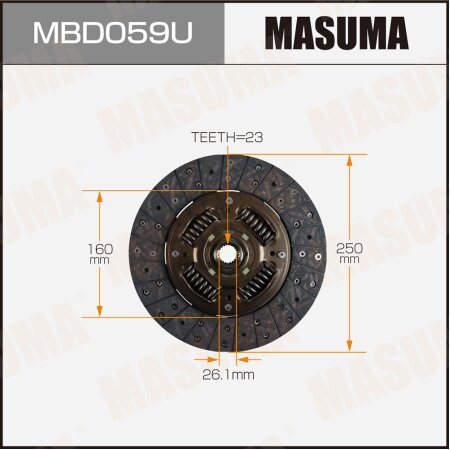 Диск сцепления Masuma, MBD059U