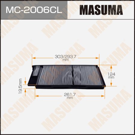 Фильтр салонный Masuma угольный 1шт, MC-2006CL
