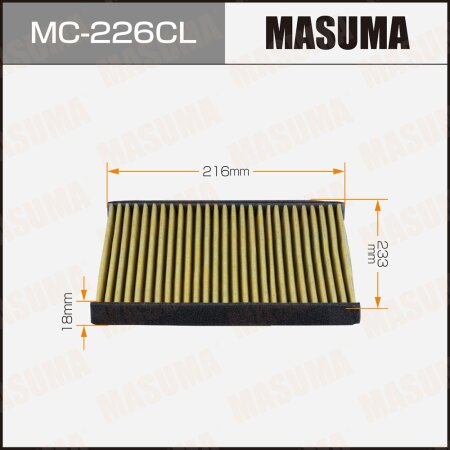 Фильтр салонный Masuma угольный, MC-226CL
