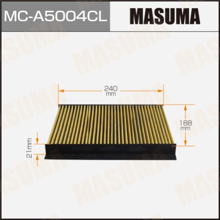 Фильтр салонный Masuma угольный, MC-A5004CL