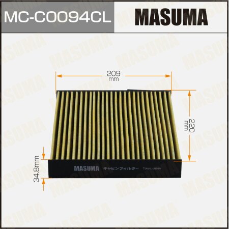 Фильтр салонный Masuma угольный, MC-C0094CL