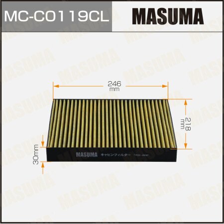 Фильтр салонный Masuma угольный, MC-C0119CL