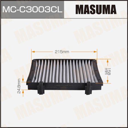 Фильтр салонный Masuma угольный, MC-C3003CL