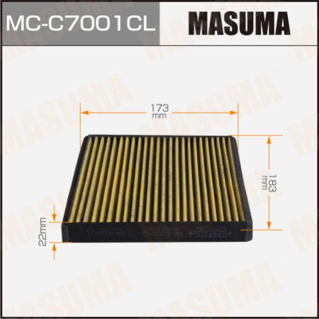 Фильтр салонный Masuma угольный, MC-C7001CL