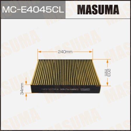 Cabin air filter Masuma charcoal, MC-E4045CL