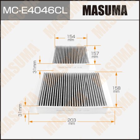 Фильтр салонный Masuma угольный, MC-E4046CL