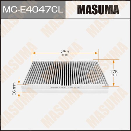 Фильтр салонный Masuma угольный, MC-E4047CL
