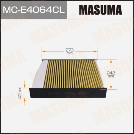 Фильтр салонный Masuma угольный, MC-E4064CL