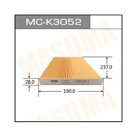 Фильтр салонный Masuma, MC-K3052