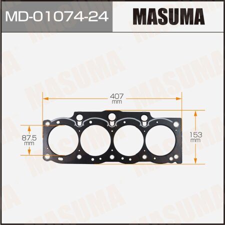 Прокладка ГБЦ (графит-эластомер) Masuma толщина 1,60 мм, MD-01074-24