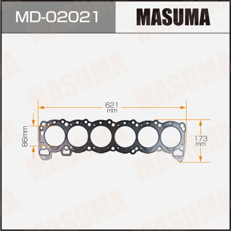 Прокладка ГБЦ (графит-эластомер) Masuma толщина 1,60 мм, MD-02021