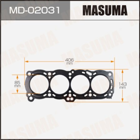 Прокладка ГБЦ (графит-эластомер) Masuma толщина 1,60 мм, MD-02031