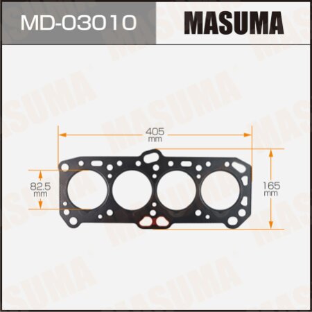 Прокладка ГБЦ (графит-эластомер) Masuma толщина 1,60 мм, MD-03010