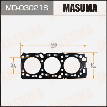 Четырехслойная прокладка ГБЦ (металл-эластомер) Masuma толщина 1,25мм, MD-03021S