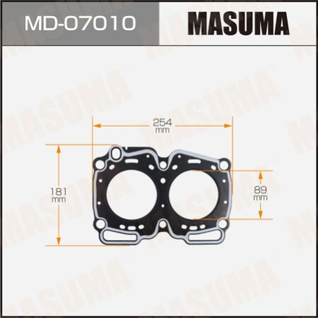 Прокладка ГБЦ (графит-эластомер) Masuma толщина 1,60 мм, MD-07010