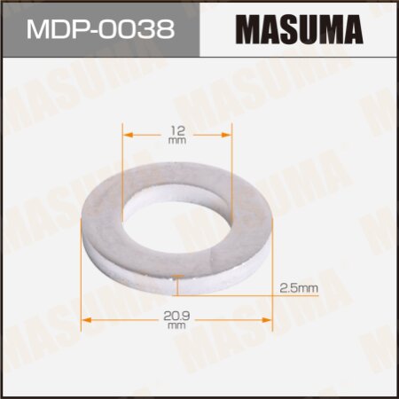 Шайба (прокладка) маслосливного болта MASUMA 12x20.9x2.5, MDP-0038