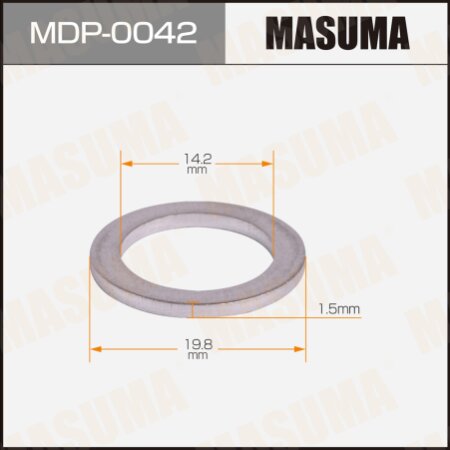 Oil drain plug washer (gasket) Masuma 14x20x1.5, MDP-0042
